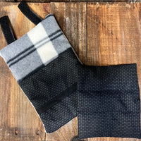 Bit Warmer- Black Plaid