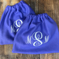 English Stirrup Covers-Monogram English Stirrup Covers