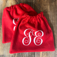 English Stirrup Covers-Monogram English Stirrup Covers