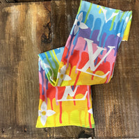 Horse Tail Bag or Mane Bag-Drip Monogram Lycra