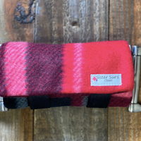 Red Plaid Bit Warmer for sale-Horse tack for sale