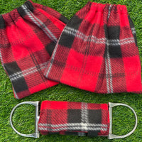 Red Plaid Bit Warmer for sale-Horse tack for sale