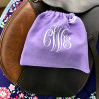 English Stirrup Covers-Monogram English Stirrup Covers - Sister Sue's Closet