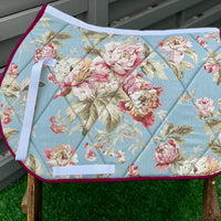 English all purpose Saddle Pad-English Floral Garden - Sister Sue's Closet