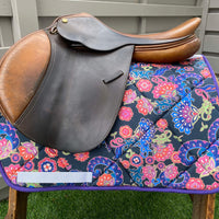 English all purpose Saddle Pad for sale-Midnight Garden - Sister Sue's Closet