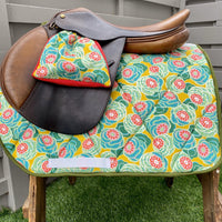 Saddle Pad, English all purpose Saddle Pad-Lily Pad - Sister Sue's Closet
