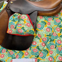 Saddle Pad, English all purpose Saddle Pad-Lily Pad - Sister Sue's Closet