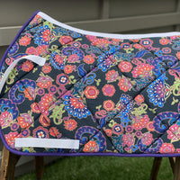 English all purpose Saddle Pad for sale-Midnight Garden - Sister Sue's Closet