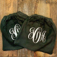English Stirrup Covers-Monogram English Stirrup Covers - Sister Sue's Closet
