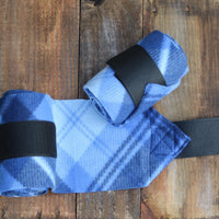Polo Wraps/Stable Wraps, Set of 2 or 4-Blue Plaid - Sister Sue's Closet