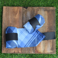 Polo Wraps/Stable Wraps, Set of 2 or 4-Blue Plaid - Sister Sue's Closet