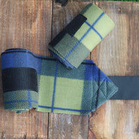 Polo Wraps and Stable Wraps-Green and Blue Plaid - Sister Sue's Closet