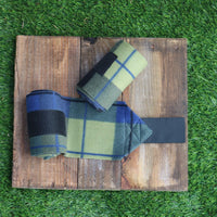 Polo Wraps and Stable Wraps-Green and Blue Plaid - Sister Sue's Closet