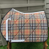 English all purpose Saddle Pad for sale-Tartan saddle pad for sale- Sister Sue's Closet