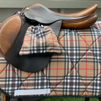 English all purpose Saddle Pad for sale-Tartan Saddle Pad - Sister Sue's Closet