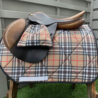 English all purpose Saddle Pad for sale-Tartan saddle pad for sale- Sister Sue's Closet