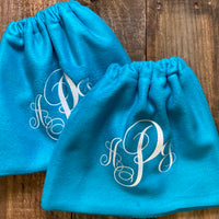 English Stirrup Covers-Monogram English Stirrup Covers