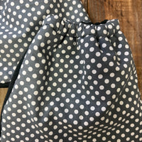 Stirrup Covers-Grey Polka Dot