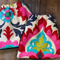 Reversible English Stirrup Cover Retro Flame