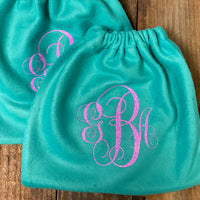 English Stirrup Covers-Monogram English Stirrup Covers