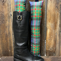 Blue and Green Plaid Boot Tree for sale