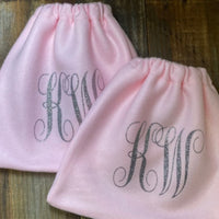 English Stirrup Covers-Monogram English Stirrup Covers