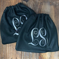 English Stirrup Covers-Monogram English Stirrup Covers