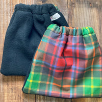 English Stirrup Covers, Stirrup bag, Storage bag-Red/Green Plaid