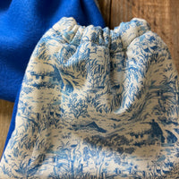 Stirrup Cover Blue Toile
