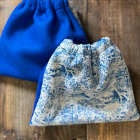 Stirrup Cover Blue Toile