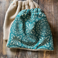 Stirrup Cover Green Print