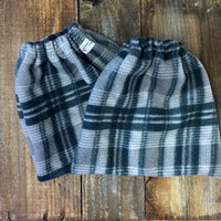 English Stirrup Covers-Grey Plaid - Sister Sue's Closet