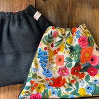 English Stirrup Covers, Stirrup bag, Storage bag-Roses