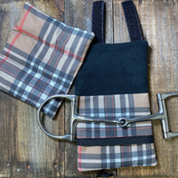 Tartan Bit Warmer for sale-Burberry horse tack