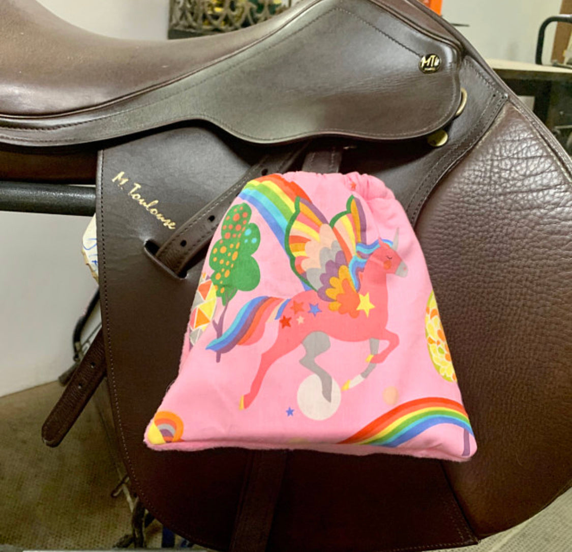 Pink Unicorn Stirrup Cover