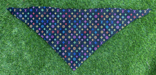 Dog Bandana Brown Louis Vuitton Inspired for Sale – Sister Sue's