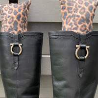 Shoe Shaper for sale-Brown and Black Leopard Boot Tree