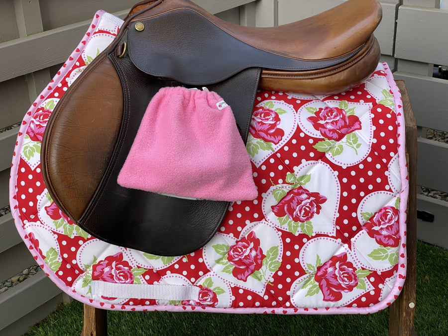 English All Purpose Saddle Pad-Valentine's - Sister Sue's Closet
