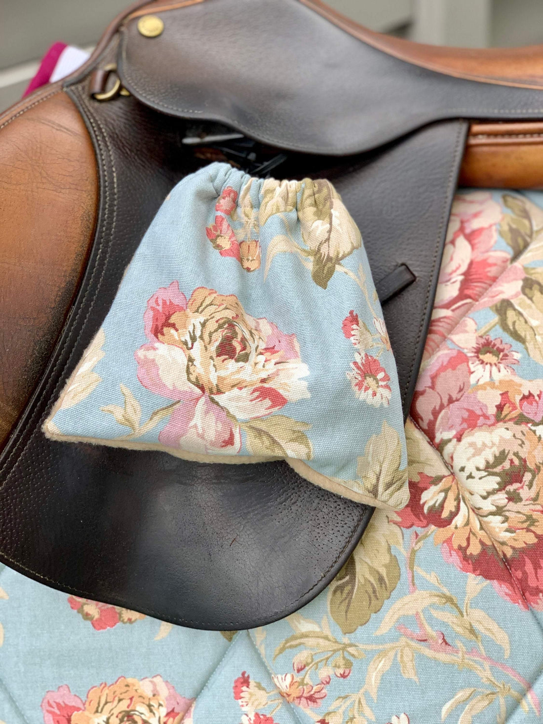 Waverly Floral All-Purpose English Saddle Pad for Sale