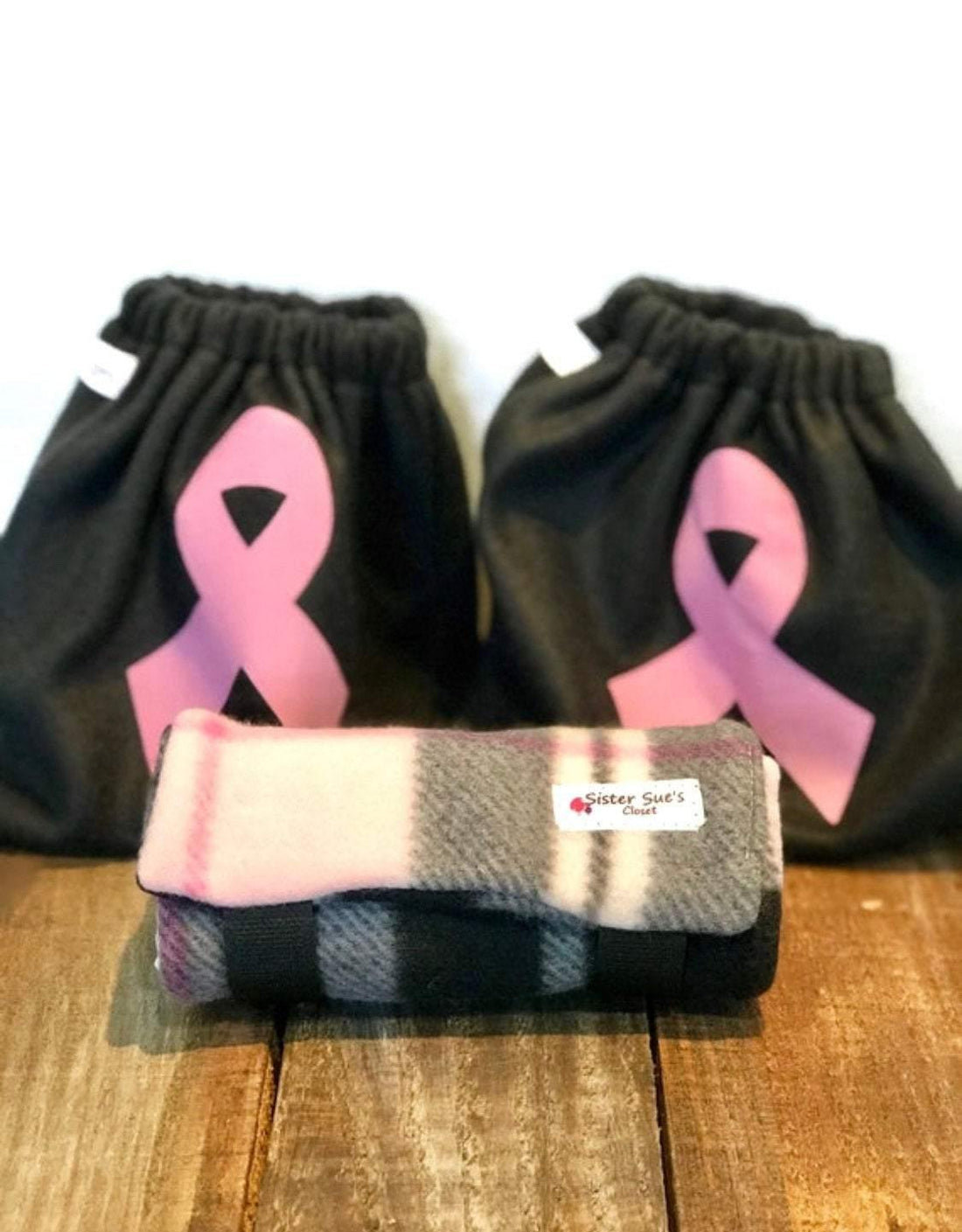 English Stirrup Covers-Breast Cancer Awareness - Sister Sue's Closet