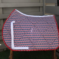 Saddle Pad, English all purpose Saddle Pad-Americana (15" Saddle Shown) - Sister Sue's Closet