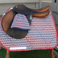 Saddle Pad, English all purpose Saddle Pad-Americana (15" Saddle Shown) - Sister Sue's Closet