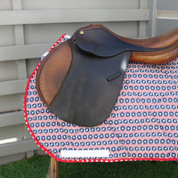 Saddle Pad, English all purpose Saddle Pad-Americana (15" Saddle Shown) - Sister Sue's Closet