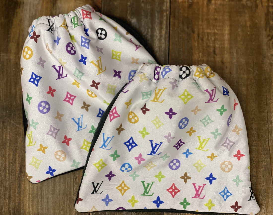 English Stirrup Covers- Inspired Logo Monogram - Sister Sue's Closet