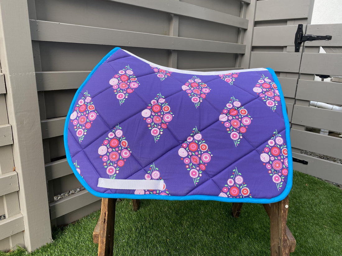 English All Purpose Saddle Pad-Purple - Sister Sue's Closet