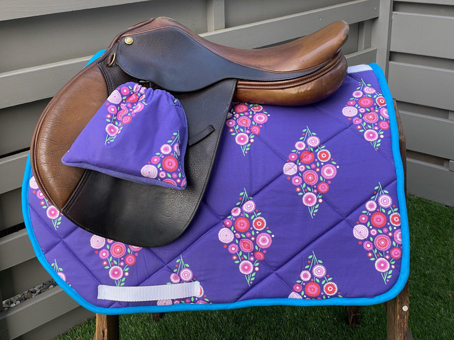 English All Purpose Saddle Pad-Purple - Sister Sue's Closet