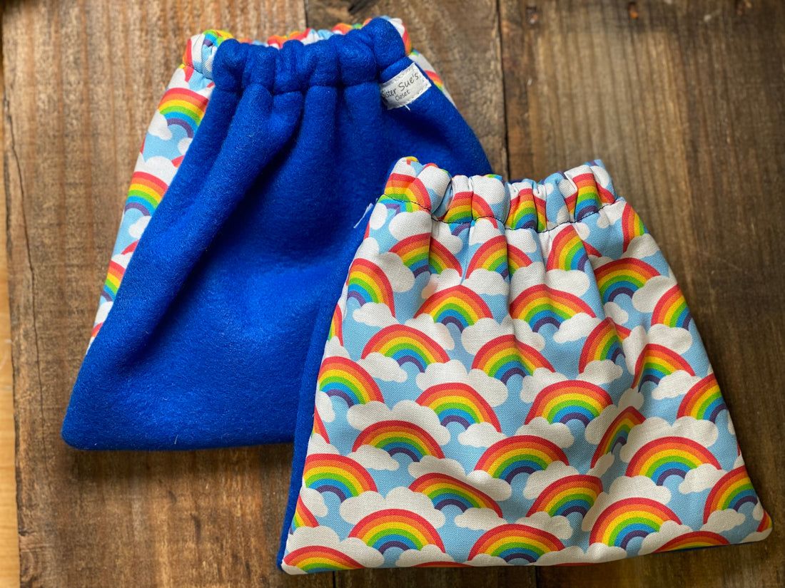 English Stirrup Covers, Stirrup bag, Storage bag-Rainbow