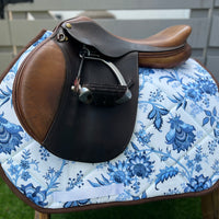 Blue Floral All-Purpose Saddle Pad for Sale