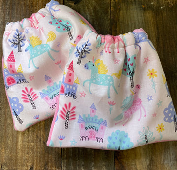English Stirrup Covers, Stirrup bag, Storage bag-Whimsy Unicorn
